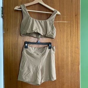 Indigo Luna Two-Piece sports bra and Shorts Set